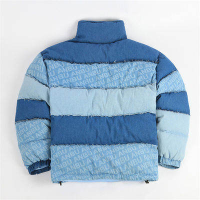 Puffer Mens চকচকে প্যাডেড জ্যাকেট উষ্ণ বুদবুদ বোম্বার চকচকে Quilted জ্যাকেট